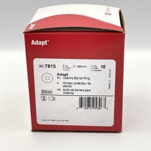 10 Hollister 7815 Adapt Slim Moldable Ostomy Barrier Rings 2" Expires Year 2029